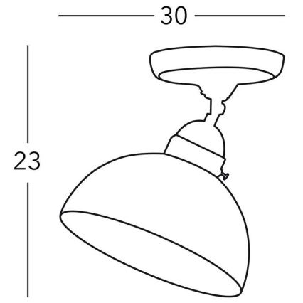 Kolarz 731.10.54 - Faretto NONNA 1xE27/75W/230V