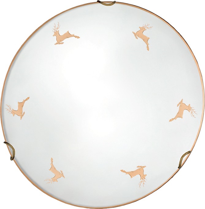 Kolarz 731.11.4.150 - Applique murale NONNA 1xE27/60W/230V Ø 30 cm, motif cerf, finition or rose