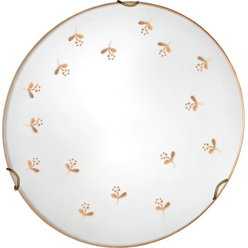 Kolarz 731.11.4.160 - Wandleuchte NONNA, 1x E27/60W/230V, Ø 30 cm, mit Blumenmotiv, Roségold