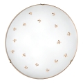 Kolarz 731.13.4.160 - Applique NONNA 3xE27/60W/230V Ø 50 cm con motivo floreale, finitura oro rosa