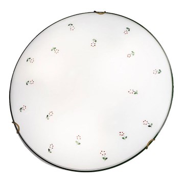 Kolarz 731.13.4.70 - Plafonnier NONNA 3xE27/60W/230V d. 50 cm vert