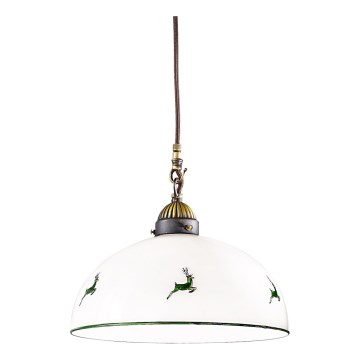 Kolarz 731.30.101 - Suspension filaire NONNA 1xE27/75W/230V d. 30 cm cerf vert