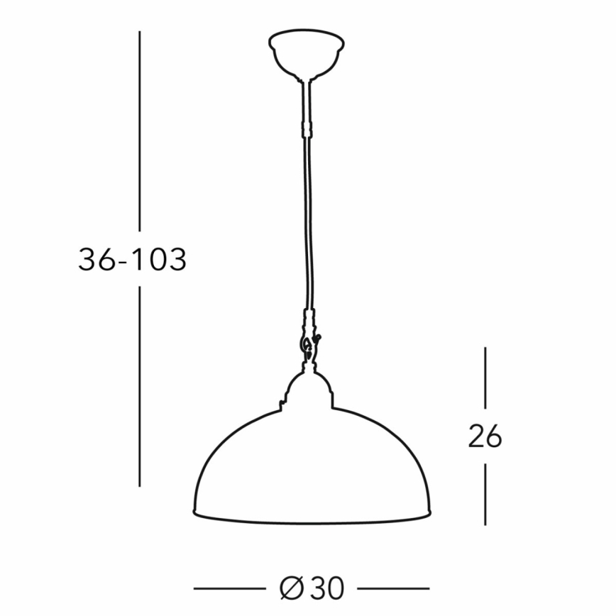 Kolarz 731.30.101 - Suspension filaire NONNA 1xE27/75W/230V d. 30 cm cerf vert