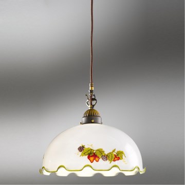 Kolarz 731.30.113 - Lampada a sospensione su cavo NONNA 1xE27/75W/230V Ø 20 cm vino/fragola