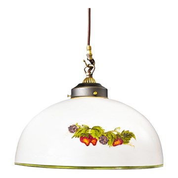 Kolarz 731.30.121 - Lampadario a sospensione con filo NONNA 1xE27/75W/230V diametro 20 cm uva/fragole