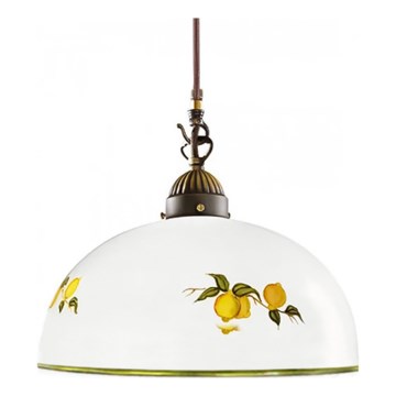 Kolarz 731.30.126 - Suspension filaire NONNA 1xE27/75W/230V d. 20 cm citrons