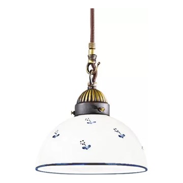 Kolarz 731.30.16 - Suspension filaire NONNA 1xE27/75W/230V d. 20 cm bleu