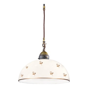 Kolarz 731.30.171 - Lampadario sospeso a cavo NONNA 1xE27/75W/230V Ø 30 cm, decorazione floreale, finitura oro rosa