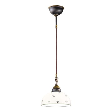 Kolarz 731.30.20 - Suspension filaire NONNA 1xE27/75W/230V d. 20 cm vert