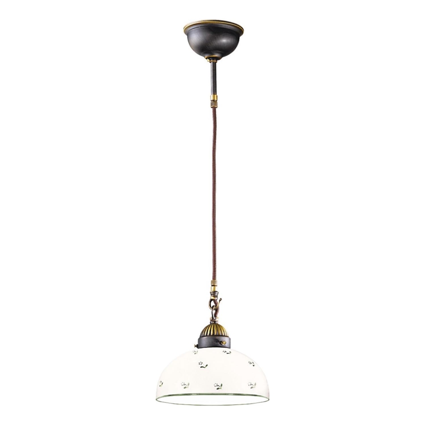 Kolarz 731.30.20 - Suspension filaire NONNA 1xE27/75W/230V d. 20 cm vert