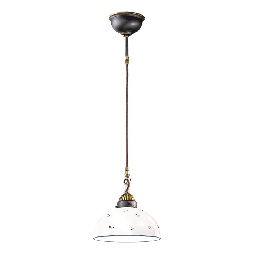 Kolarz 731.30.24 - Suspension filaire NONNA 1xE27/75W/230V d. 30 cm bleu
