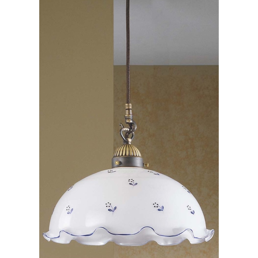 Kolarz 731.30.25 - Suspension filaire NONNA 1xE27/75W/230V blue