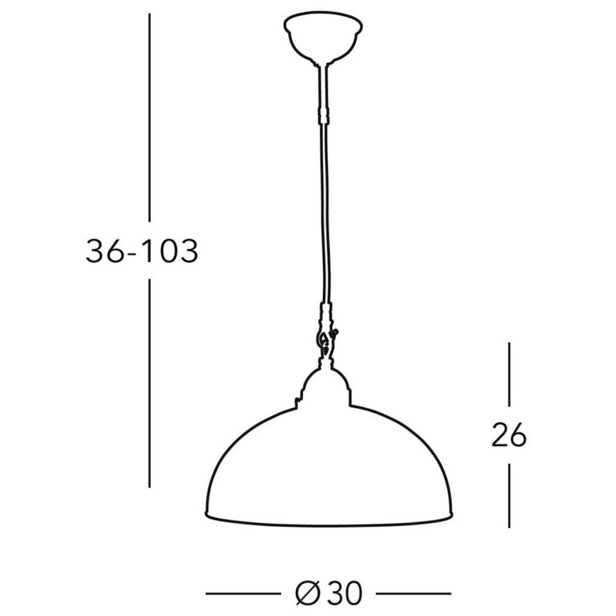 Kolarz 731.30.54 - Suspension filaire NONNA 1xE27/75W/230V