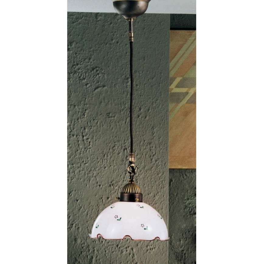 Kolarz 731.30.70 - Suspension filaire NONNA 1x E27/75W/230V rouge