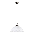 Kolarz 731.30.74 - Pendelleuchte NONNA mit Kabelaufhängung 1xE27/75W/230V, weiß