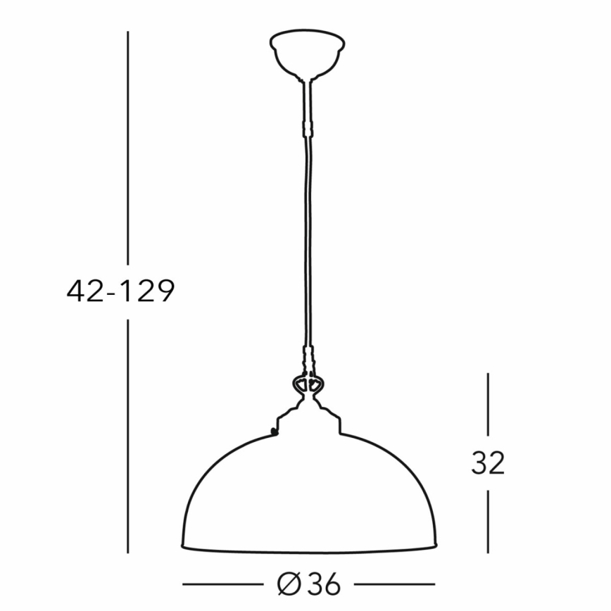 Kolarz 731.32.102 - Suspension filaire NONNA 1xE27/75W/230V d. 36 cm cerf vert