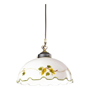 Kolarz 731.32.112 - Pendelleuchte an Drahtseil NONNA 1xE27/75W/230V Ø 36 cm, weinrot