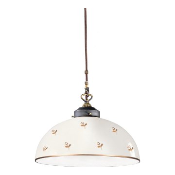 Kolarz 731.32.172 - Lampadario a sospensione NONNA su cavo 1xE27/75W/230V Ø 36 cm, dettagli floreali in oro rosa