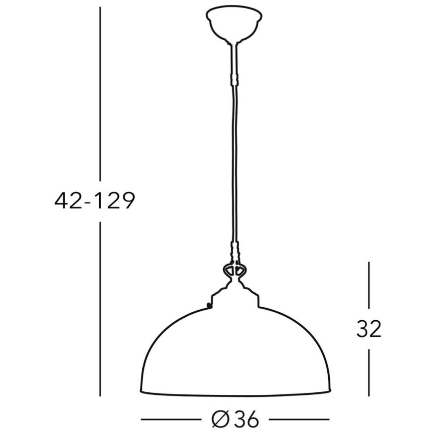 Kolarz 731.32.55 - Suspension filaire NONNA 1xE27/75W/230V