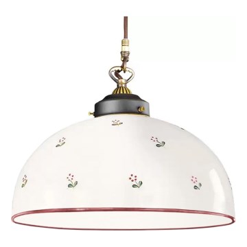 Kolarz 731.32.77 - Lampadario a sospensione con filo NONNA 1xE27/75W/230V diametro 36 cm rosso
