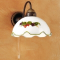 Kolarz 731.61.113 - Lampe murale NONNA 1xE27/75W/230V vin/fraise