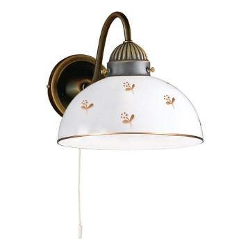 Kolarz 731.61.170 - Lampada da parete NONNA 1xE27/75W/230V con motivo floreale, finitura oro rosa