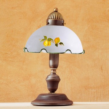 Kolarz 731.73.116 - Lampe de table NONNA 1xE27/75W/230V à motifs de citrons