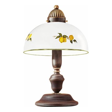 Kolarz 731.73.126 - Lampada da tavolo NONNA 1xE27/75W/230V a motivo limoni