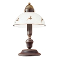 Kolarz 731.73.150 - Lampada da tavolo NONNA 1xE14/60W/230V, decorazione a motivo cervo, finitura oro rosa