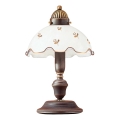 Kolarz 731.73.160 - Tischlampe NONNA 1xE14/60W/230V Blumenmuster Roségold