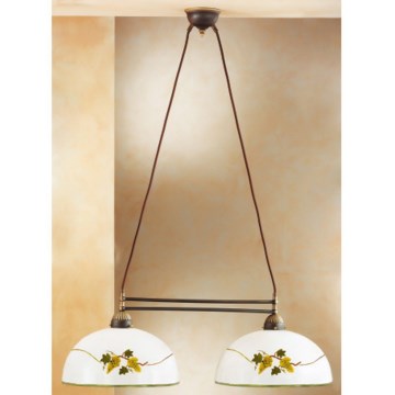 Kolarz 731.82.137 - Lampadario a sospensione con filo NONNA 2xE27/75W/230V uva