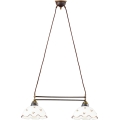 Kolarz 731.82.160 - Pendelleuchte mit Seilabhängung NONNA 2xE27/75W/230V, Blüten, Roségold