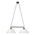 Kolarz 731.82.171 - Lampadario a sospensione con cavo NONNA 2xE27/75W/230V fiori oro rosa