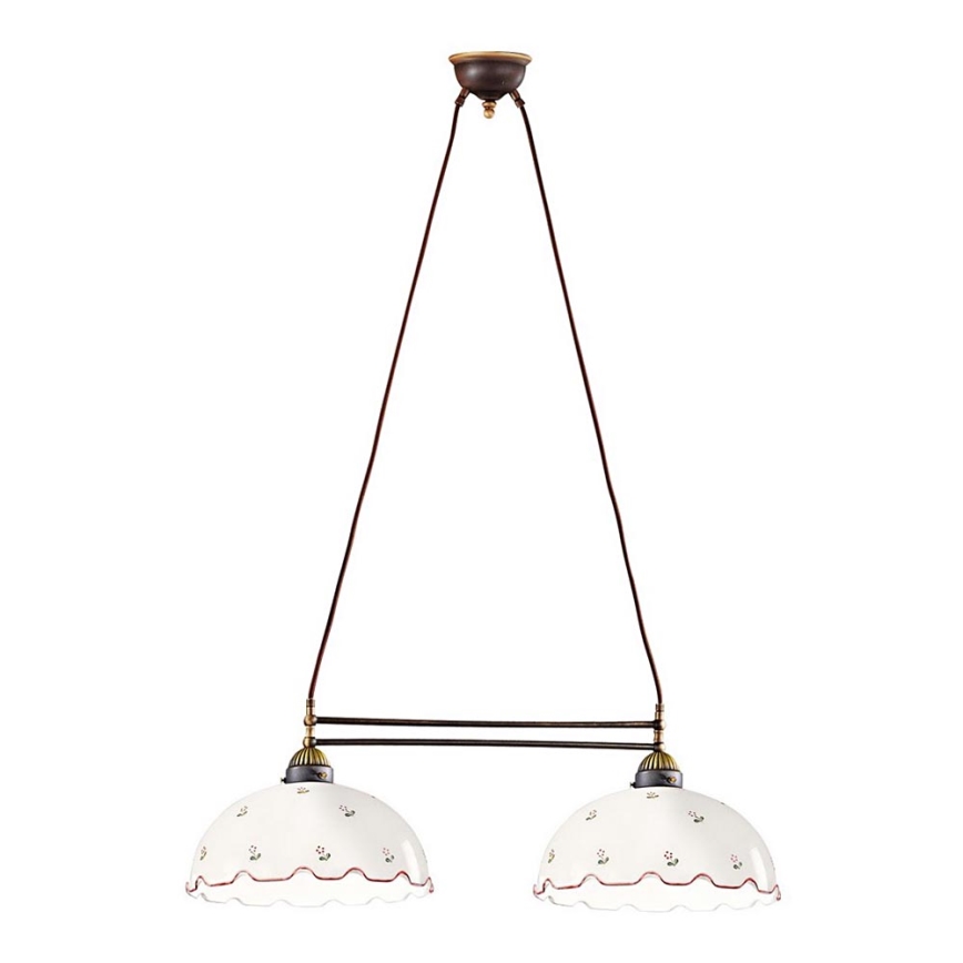Kolarz 731.82.71 - Suspension filaire NONNA 2xE27/75W/230V