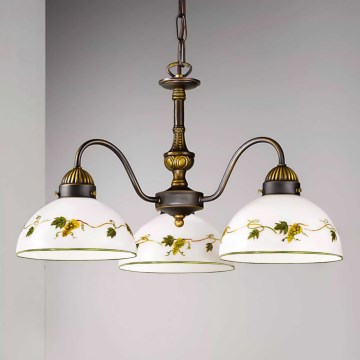 Kolarz 731.83.122 - Lampadario a sospensione con catena NONNA 3xE27/75W/230V uva