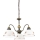 Kolarz 731.83.150 - Kronleuchter an Kette NONNA 3xE27/75W/230V mit Hirschgeweih-Design, Roségold