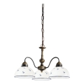 Kolarz 731.83.16 - Hängeleuchte an Kette NONNA 3xE27/75W/230V blau