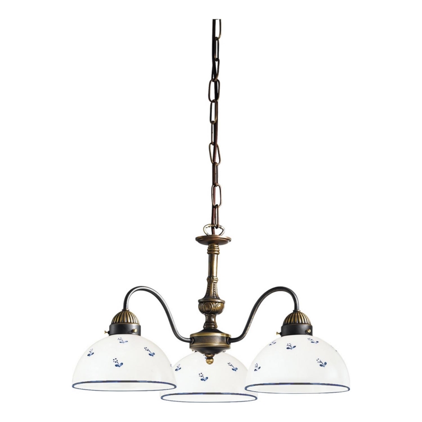 Kolarz 731.83.16 - Suspension chaîne NONNA 3xE27/75W/230V bleu