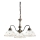 Kolarz 731.83.160 - Suspension à chaîne NONNA 3xE27/75W/230V motif floral, finition or rose