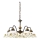 Kolarz 731.85.110 - Lustre suspendu sur chaîne NONNA 5xE27/75W/230V, bordeaux