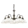 Kolarz 731.85.160 - Lampadario a catena NONNA 5xE27/75W/230V con motivo floreale, finitura oro rosa