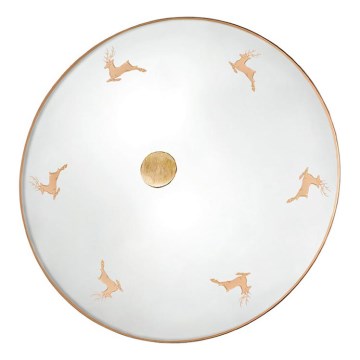 Kolarz 731.U12.4.150 - Applique murale NONNA 2xE14/60W/230V Ø 32 cm en corne de cerf, or rose