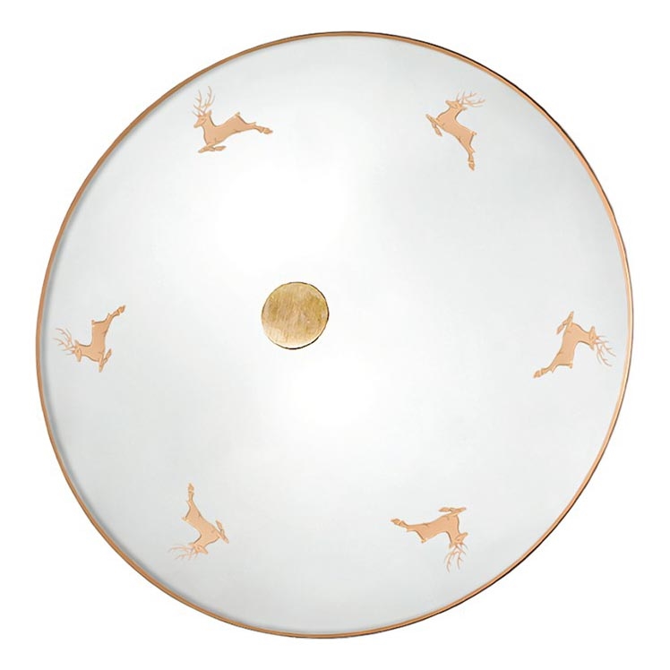 Kolarz 731.U12.4.150 - Wandleuchte NONNA 2xE14/60W/230V Ø 32 cm Hirsch Roségold