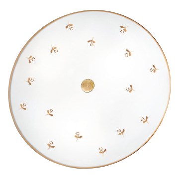 Kolarz 731.U13.4.160 - Wandleuchte NONNA, 3xE27/60W/230V, Ø 42 cm, Blumenmuster, Roségold