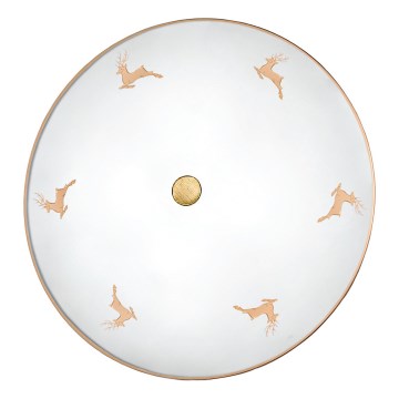 Kolarz 731.U14.4.150 - Applique murale NONNA 4xE27/60W/230V Ø 54 cm à motif cerf, finition or rose