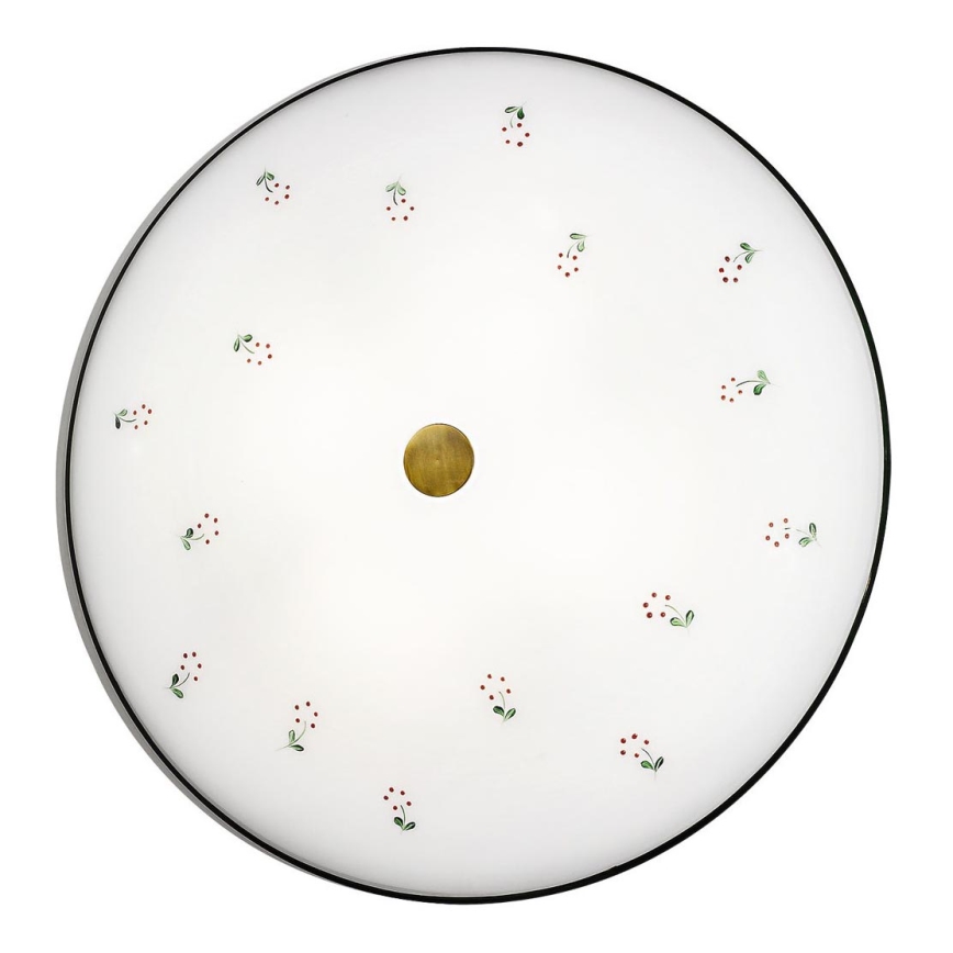Kolarz 731.U14.4.70- Plafonnier NONNA 4xE27/60W/230V d. 54 cm vert/laiton