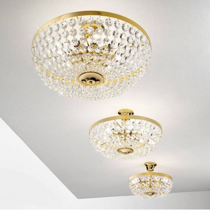 Kolarz 960.16K.3 - Lampadario in cristallo su palo VALERIE 6xE14/40W/230V Oro 24K