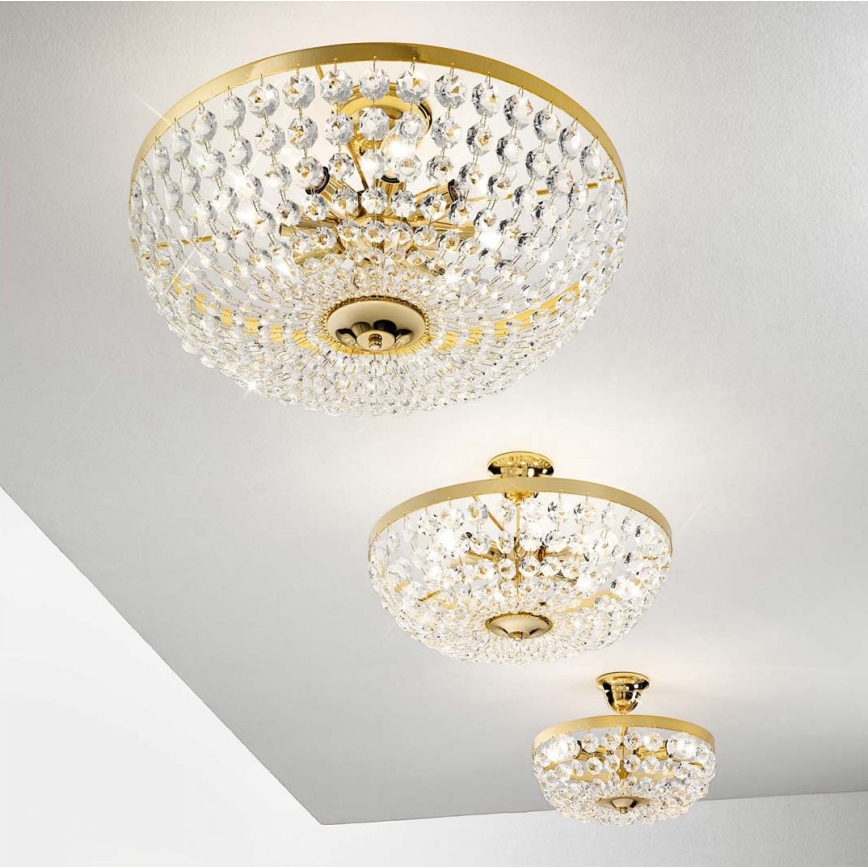 Kolarz 960.18K.3 - Kristallkronleuchter an Stange VALERIE 8xE14/40W/230V 24K gold