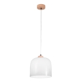 Kolarz A1352.31.W - Lampadario a sospensione con filo NONNA 1xE27/60W/230V quercia/bianco