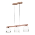 Kolarz A1352.83.G.100-Lampadario a sospensione con filo NONNA 3xE27/60W/230V cervo quercia/bianco/verde